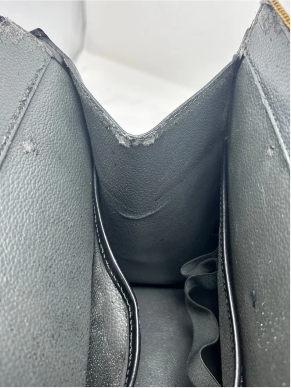 Louis Vuitton Riviera Epi Black Leather Satchel Handbag Gold Hardware France